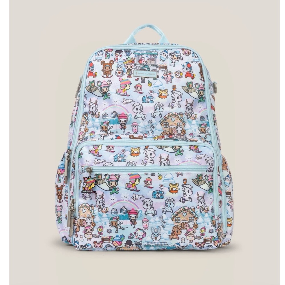 Ju-Ju-Be TOKIDOKI SNOW DAY ZEALOUS BACKPACK DIAPER BAG — ICE BLUE (NWT)